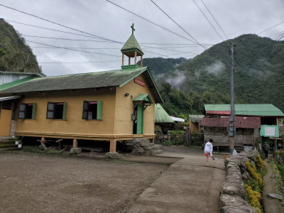 Renovation by local youth of Parish Church in Batad, a remote village (Philippines)